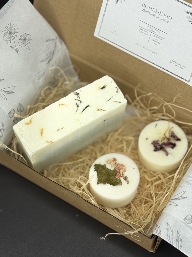Coffret Bohème Bio – Savon & Cires Fondantes